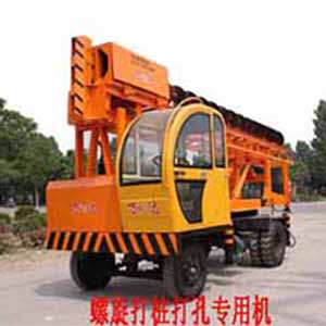 螺旋打桩打孔专用机