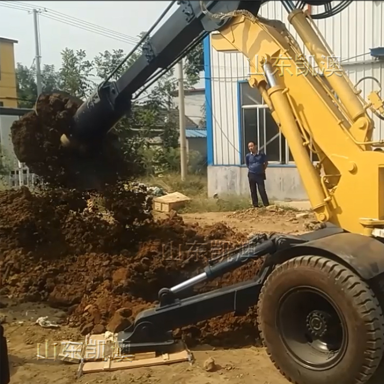 WD轮式圆杆小型旋挖钻机