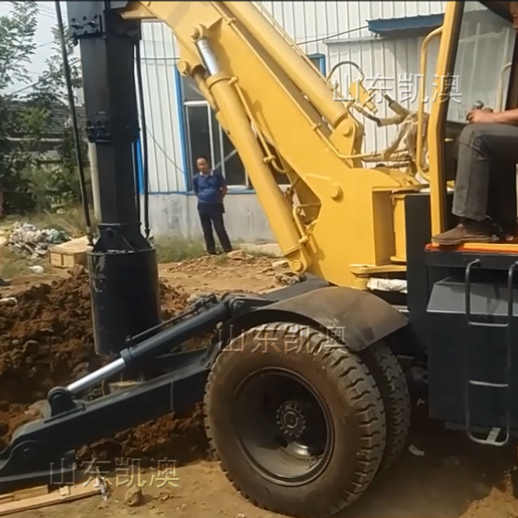 WD轮式圆杆小型旋挖钻机