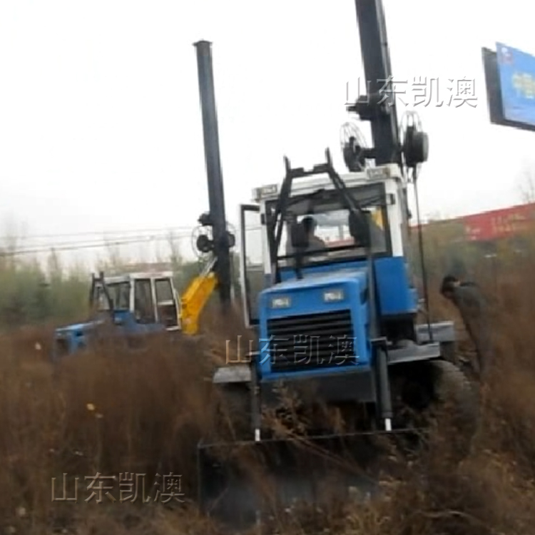 WD轮式圆杆小型旋挖钻机