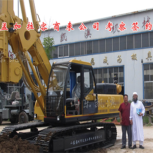 出口孟加拉机锁杆旋挖钻机